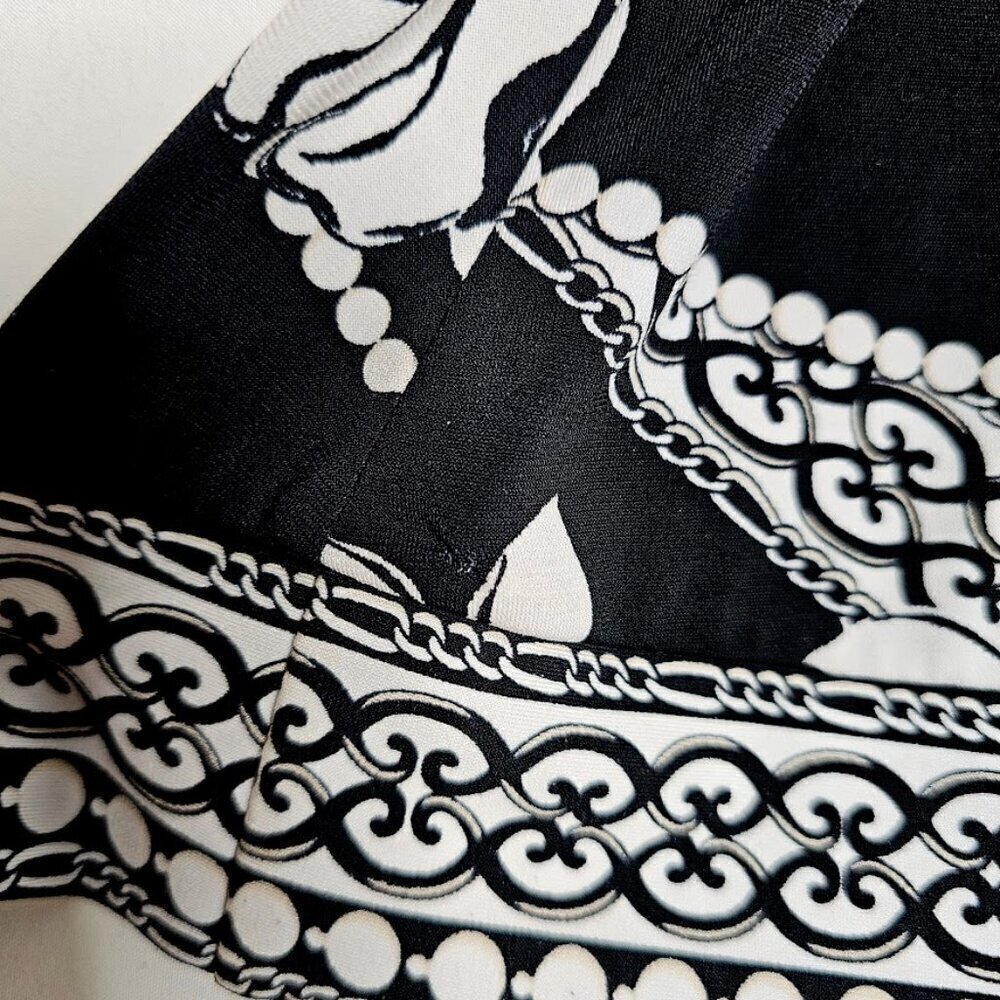 WHITE HOUSE BLACK MARKET 3/4 Sleeve Dress size S BLACK & WHITE FLORAL CLEARANCE! - Picture 7 of 7